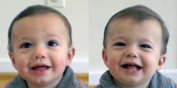The twins at 14 months